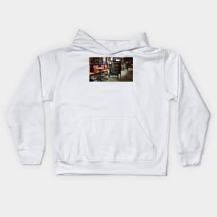 Paris Cafe and Happy Hour at Night Kids Hoodie